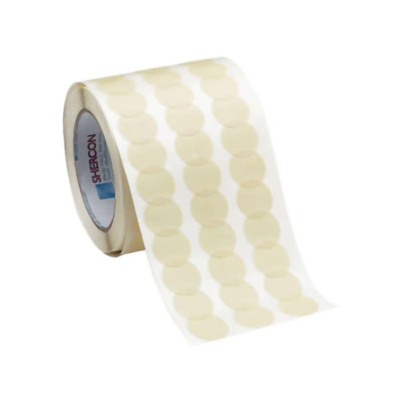 High Temp Masking Disc Tape, 300 deg, 1/16", 3" Core, 7.5 mil, Tan, 2000/Roll